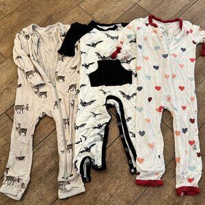 Kyte Baby Holiday Bundle Zipper Romper and Longall - Size 12-18mo